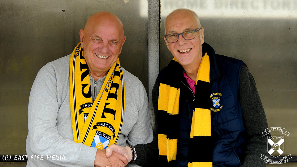 Dick Campbell pictured with Chairman Liam Anderson