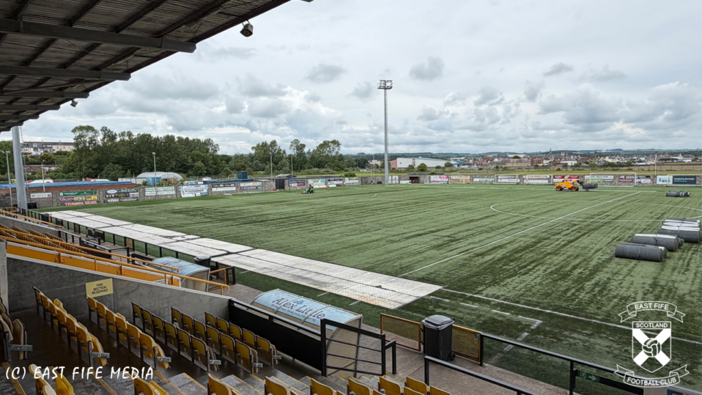 Pitch relaying works at Bayview Stadium